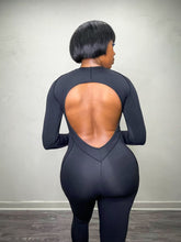 Load image into Gallery viewer, Backless Long Sleeve Jumpsuit
