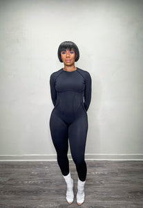 Backless Long Sleeve Jumpsuit