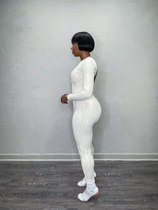 Backless Long Sleeve Jumpsuit