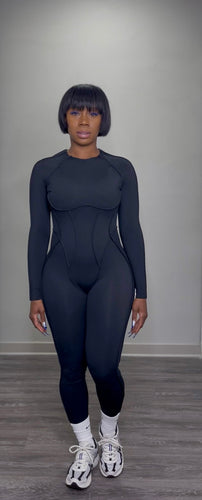 Backless Long Sleeve Jumpsuit