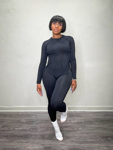 Backless Long Sleeve Jumpsuit