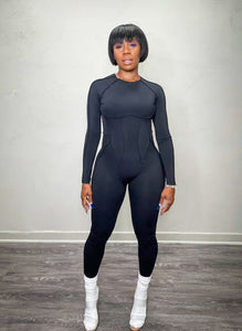 Backless Long Sleeve Jumpsuit