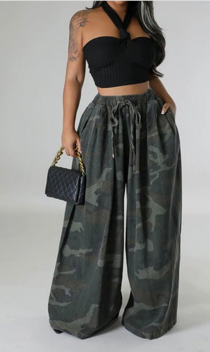 Camo Wide Pants