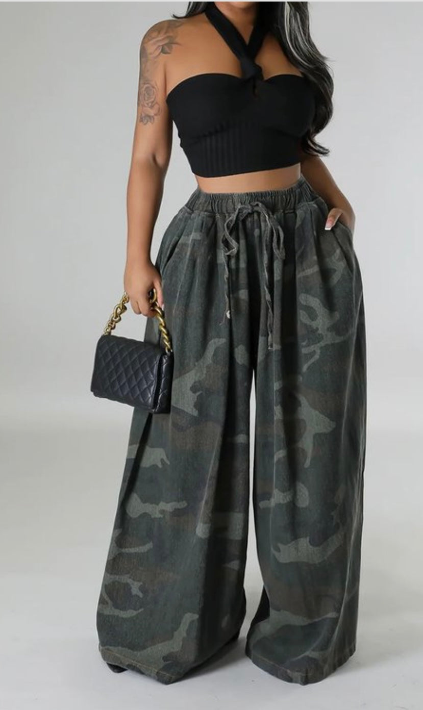 Camo Wide Pants