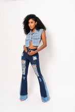 Load image into Gallery viewer, 2 TONED WIDE LEG JEAN